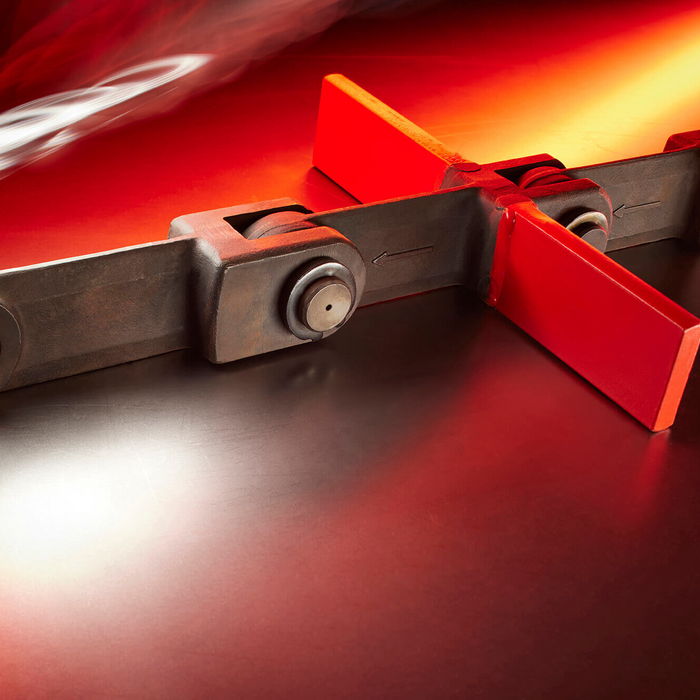 drop forged link chain with scraper